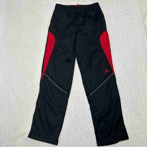 Jordan Kids Black and Red Athletic Pants